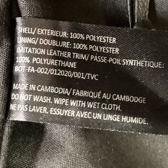 Botkier New York Nylon & Imitation Pebbled Leather Trim Trigger Mini Backpack - Picture 8 of 11